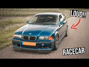 E36 323i Supersprint M3 Race Exhaust sounds! (LOUD!)