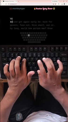 🔥 94 WPM 😱 | My Fastest Typing Test Ever! #typingchallenge #fasttyping #raushantypingmaster