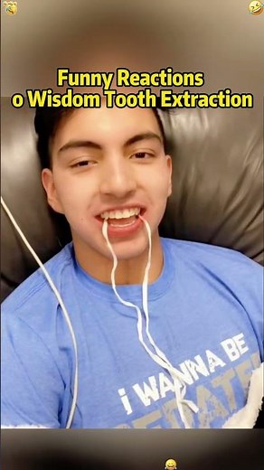 The interesting moment after having wisdom teeth extracted. #funny #anesthesia #comedy #fyp