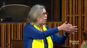 Elizabeth May praises Russians opposing war on Ukraine in emotional speech