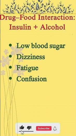 Insulin + Alcohol = Hypoglycemia Risk ⚠️🍷 | Must Know!