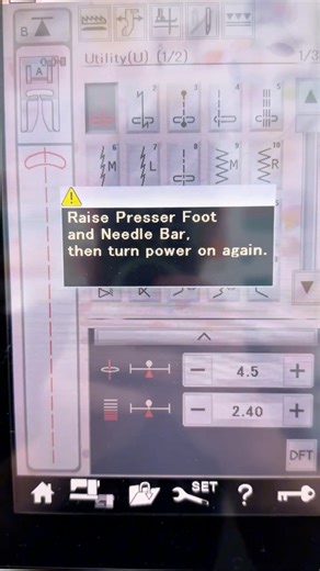 13 reactions | Fixing error message on Janome / Elna sewing machine﫡 “Raise Presser Foot then Needle Bar then turn power on again” #quilting #sewing #embroidery #janome #elna #takingcareofbusiness #qlcfamily | Quilts Like Crazy | Facebook