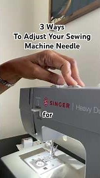 Adjusting your needle. On your singer sewing machine. #beginners #tutorial #heavyduty