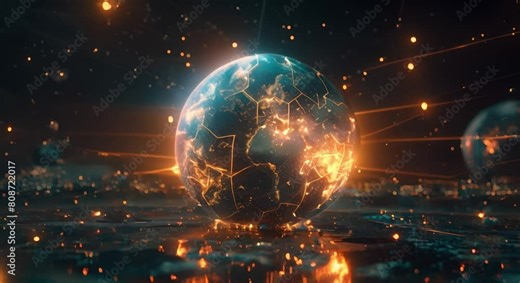 D Art Depicting Global Nuclear War Doomsday Concept Using Neural Network Technology. Concept Nuclear War Doomsday, Artificial Intelligence Art, Global Catastrophe, Future Technology