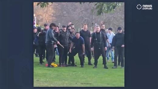 Shameful details in Aussie protest image