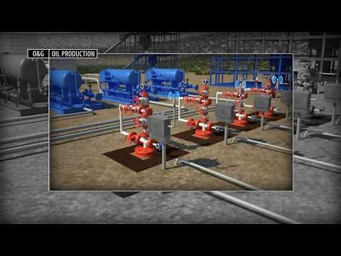 3D Animation Showing Oil and Gas Production Well Pad