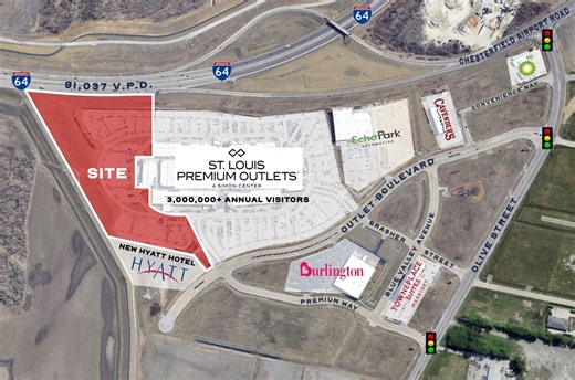 18575 Outlet Blvd, Chesterfield, MO 63005 - St. Louis Premium Outlets Sale + Development | LoopNet