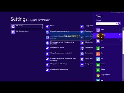 Windows 8 - How to open mouse properties window