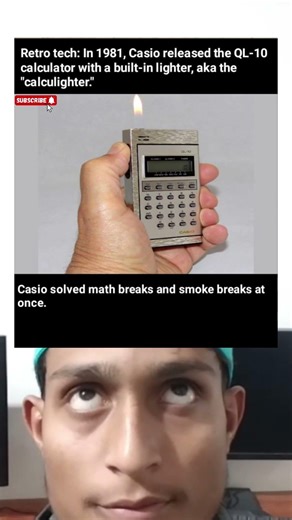 Casio’s Weirdest Gadget 🔥 | The 1981 ‘Calculighter’ Calculator with Built-In Lighter