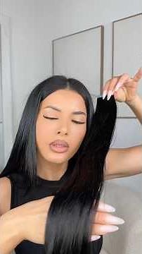 Quick and easy adhesive extension application 😁, now I’m good for 6 months! #hairstyle #fast #asmr