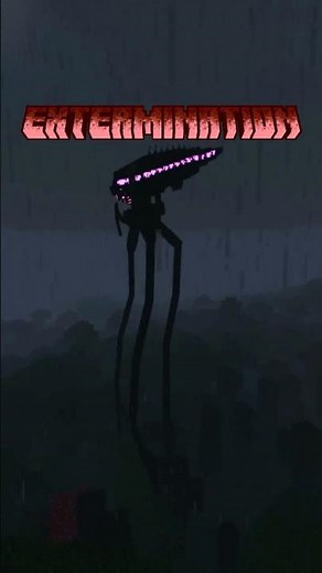 GUERRA DOS MUNDOS - EXTERMINATION!! #shorts #minecraft #waroftheworlds #alien #aliens #invasion