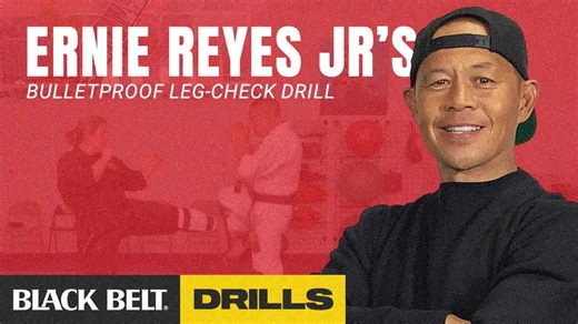 Ernie Reyes Jr leg check drill: martial arts defense