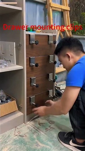 Hardware tool accessories Drawer mounting clips