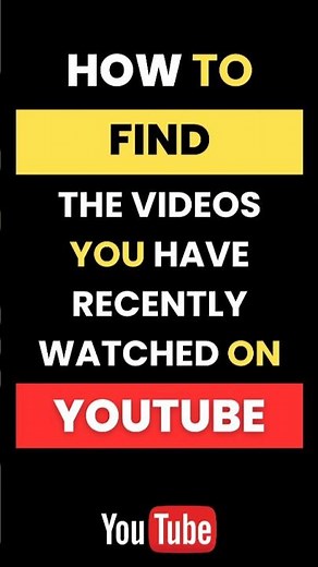 How Can I Find the Videos I Have Recently Watched on Youtube?