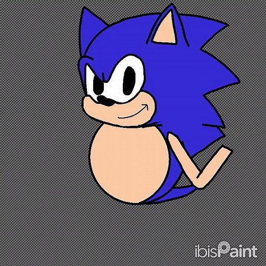 Stupid Sonic 1 title sprite recreation.