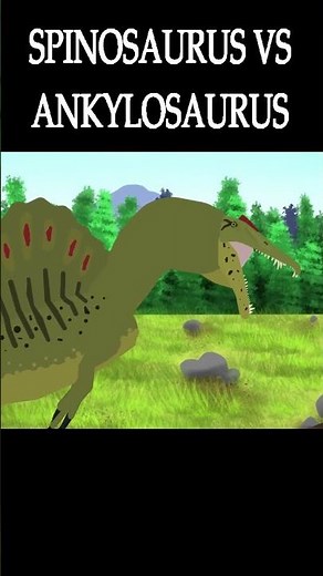 Spinosaurus VS Ankylosaurus #animação #animation #dinosaur #dinossauro #pivotanimator #shorts