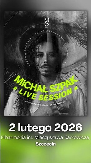 Michał Szpak w Szczecinie - live SESSION [2.02.2026 Filharmonia]