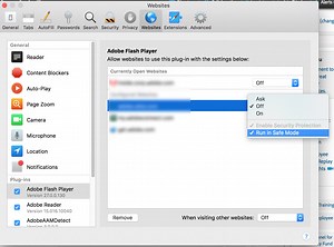 how to allow camera access on mac for adobe flash