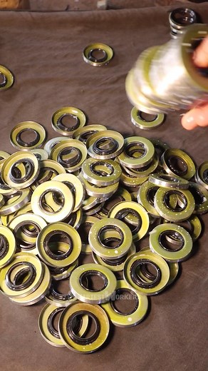 Creating Precision: The Art of Washer Making! 🔩🛠️ #diywashers | Smartest Workers
