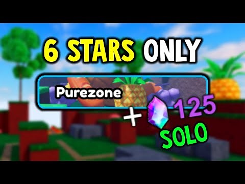 BEATING Purezone With Only 6 STARS (EASY 125 Stardust!) | All Star Tower Defense