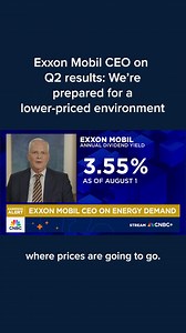 Exxon Mobil chairman and CEO Darren Woods discusses the company’s quarterly earnings results and oil price outlook. Watch more: cnb.cx/4lbjE8V | CNBC