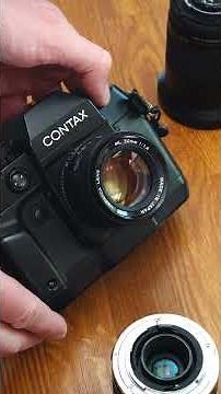 Contax AX - Part Nine - The lenses I use #camerareview #analogphotography #contax #vintagecamera