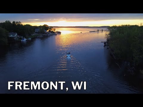Fremont Wisconsin - Wolf River drone footage (4K)