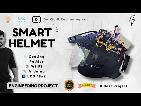 🧠 IoT & A.I Smart Cooling Helmet using Arduino, Wi-Fi & Peltier | Thermoelectric cooling