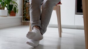 Restless Feet Tapping Nervously Legs Scraping Chair Twitching Involuntarily. Stressed Waiting Stock Video - Video of legs, involuntary: 394497549