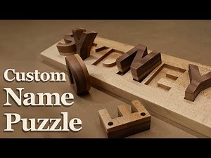 How to Make a Custom Hardwood Name Puzzle