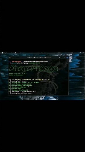 phoneInfoga installation #kalilinux #foryou #fvp #hacking