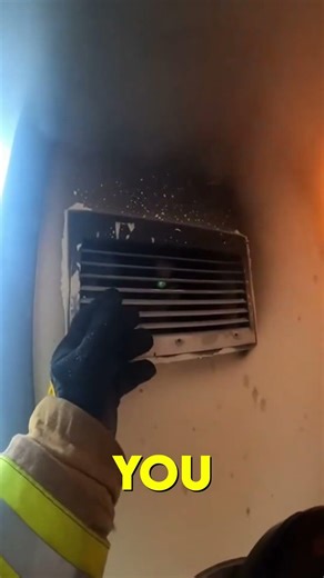 Firefighter Hears Breathing In The Wall Vent — Finds Trapped Cat #firefighter #animalrescue