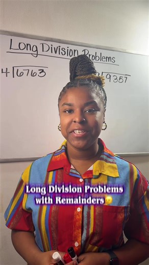 Long Division Problems with Remainders❤️ #longdivisionmath #longdivisionwithremainders #4thgrademath #mathematics #fyp