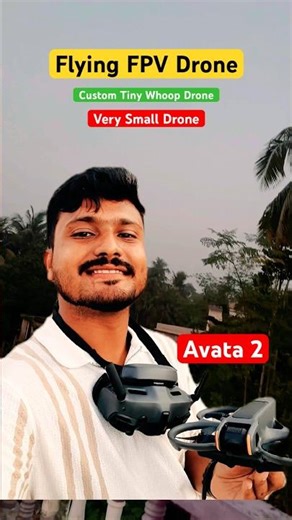 Flying a Very Small Tiny Custom FPV Drone 😱🚀 #dronevideo #fpvdrone