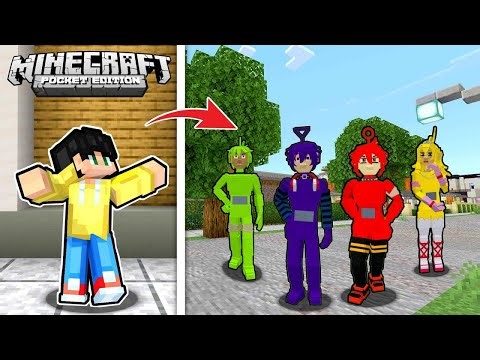 Team Realistic TELETUBBIES SINAGIP ang UWU CITY sa TAONG ALIEN sa Minecraft PE