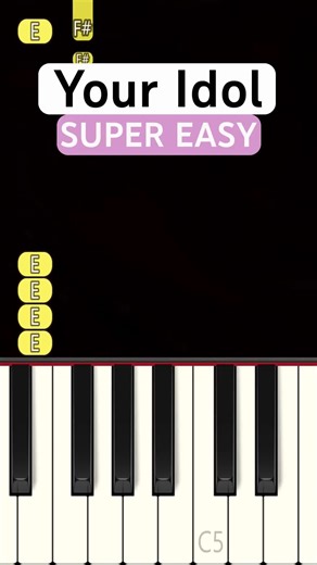 Universal Piano on Instagram: "Your Idol 😈 (SUPER EASY Piano Tutorial) | (KPop Demon Hunters) #YourIdol #SuperEasy #KpopDemonHunters #KpopMusic #PianoTok #AnimePiano"