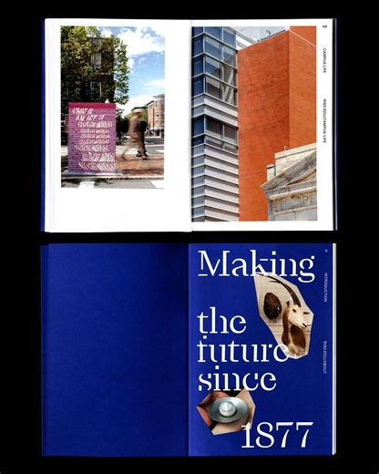 Rhode Island School of Design on Instagram: "An inside view of this year's viewbook! The annual publication introduces RISD to prospective students complete with student work, department overviews, and highlights on how our alumni are impacting the world ✨ Take a closer look—link in profile."
