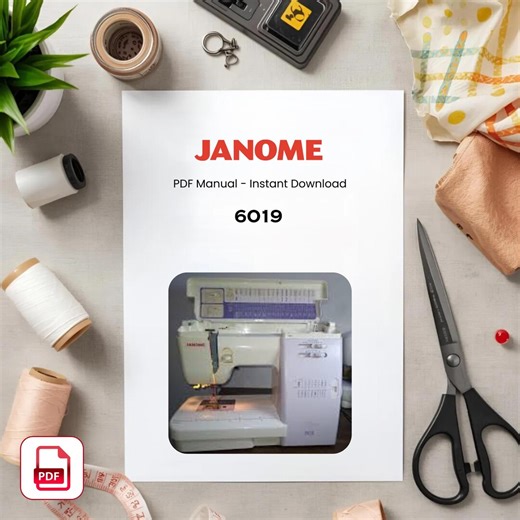 Janome 6019 Sewing Machine Manual - User Guide (PDF Download) - Etsy