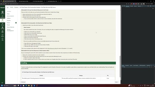 4.1 Final Project: My Communities Analysis—Get Data Sets into SQL Server