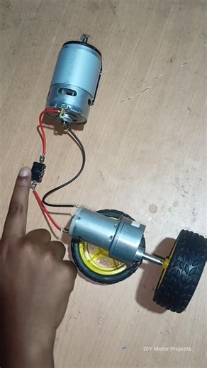 How to Run a 775 DC Motor with a Gear Motor | DIY Experiment #shorts