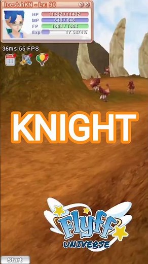 KNIGHT STR/DEX TWO-HANDED SWORD BUILD IN FLYFF UNIVERSE #shorts #short #flyffuniverse #flyff #knight