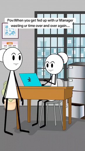 1M views · 10K reactions | Pov: When you get fed up with ur Manager wasting ur time over and over again (Credit tiktok Veronika @Vxo13) #animation #funnyvideo #comedy #reels #relatable #Pov #customerservice #managers #finance #callcenter #managersbelike #worklife #bank #forex | Tony Animation | Facebook