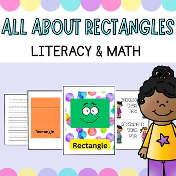 Rectangles Fine Motor Activities Printable for Shape Learning Task Box Cards