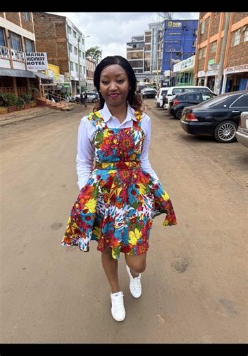 Custom made skater dress courtesy of Frika designs #creatorsearchinsights #frikdesigns#ankara #skater #custommade