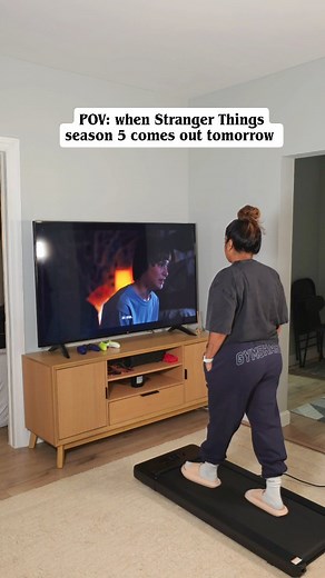 currently re-watching seasons 1-4 to prep for season 5 tomorrow at 8pm est! 🔥 phone will be on DND 🤣 Who else gonna be watching?? @strangerthingstv @netflix | Nancy Jay