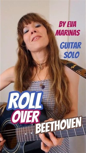🎸 Roll Over Beethoven 🎸 (Chuck Berry) by Eva Marinas – Fingerpicking Acoustic Guitar Solo