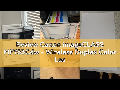 Review Canon imageCLASS MF753Cdw - Wireless Duplex Color Laser Printer, All-In-One with Scanner, Cop