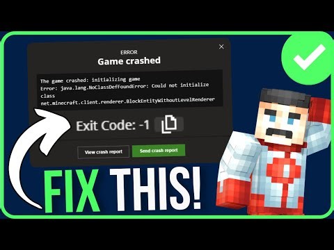 ERROR CODE 1 MINECRAFT [FIXED] | Minecraft Crash Exit Code 1 Problem