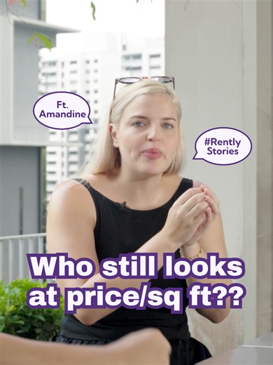 Big condos can cost less than small ones. #fyp #rently #sglife #expatstories