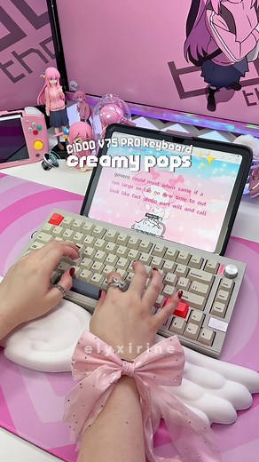 CIDOO V75 Pro Mechanical Keyboard Review: Creamy Poppy Retro Vibe!